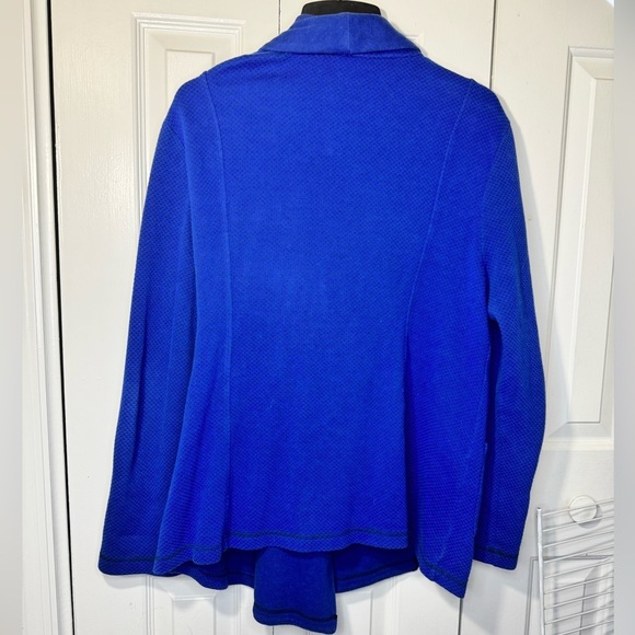 Blue Talbots Zip Cardigan - Picture 2 of 4